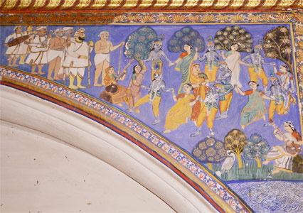 Wall paintings from Datia