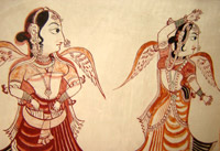 indian wall paintings from ratlam